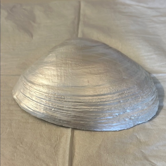 Hand Crafted Decoupage Floral Large Shell Trinket Dish - Picture 3 of 8